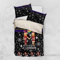 LGBT Lesbians Christmas Bedding Set Xmas Holiday Patterns - Wonder Print Shop