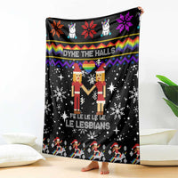 LGBT Lesbians Christmas Blanket Xmas Holiday Patterns - Wonder Print Shop