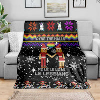LGBT Lesbians Christmas Blanket Xmas Holiday Patterns - Wonder Print Shop