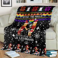 LGBT Lesbians Christmas Blanket Xmas Holiday Patterns - Wonder Print Shop