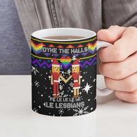 LGBT Lesbians Christmas Ceramic Mug Xmas Holiday Patterns - Wonder Print Shop