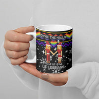 LGBT Lesbians Christmas Ceramic Mug Xmas Holiday Patterns - Wonder Print Shop