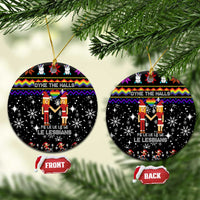 LGBT Lesbians Christmas Ceramic Ornament Xmas Holiday Patterns - Wonder Print Shop