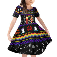LGBT Lesbians Christmas Family Matching Off Shoulder Short Dress and Hawaiian Shirt Xmas Holiday Patterns - Wonder Print Shop