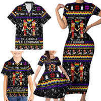 LGBT Lesbians Christmas Family Matching Short Sleeve Bodycon Dress and Hawaiian Shirt Xmas Holiday Patterns - Wonder Print Shop