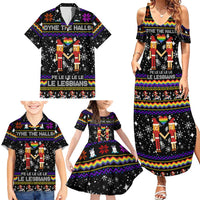 LGBT Lesbians Christmas Family Matching Summer Maxi Dress and Hawaiian Shirt Xmas Holiday Patterns - Wonder Print Shop