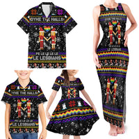 LGBT Lesbians Christmas Family Matching Tank Maxi Dress and Hawaiian Shirt Xmas Holiday Patterns - Wonder Print Shop