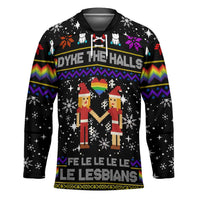 LGBT Lesbians Christmas Hockey Jersey Xmas Holiday Patterns - Wonder Print Shop