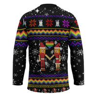 LGBT Lesbians Christmas Hockey Jersey Xmas Holiday Patterns - Wonder Print Shop
