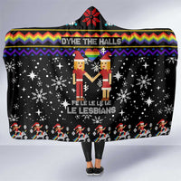 LGBT Lesbians Christmas Hooded Blanket Xmas Holiday Patterns - Wonder Print Shop