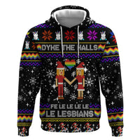 LGBT Lesbians Christmas Hoodie Xmas Holiday Patterns - Wonder Print Shop