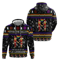 LGBT Lesbians Christmas Hoodie Xmas Holiday Patterns - Wonder Print Shop