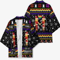 LGBT Lesbians Christmas Kimono Xmas Holiday Patterns - Wonder Print Shop