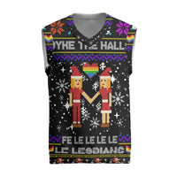LGBT Lesbians Christmas Knitted V-Neck Vest Xmas Holiday Patterns - Wonder Print Shop