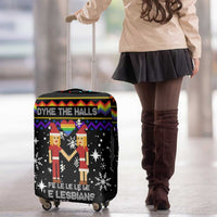 LGBT Lesbians Christmas Luggage Cover Xmas Holiday Patterns - Wonder Print Shop