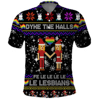 LGBT Lesbians Christmas Polo Shirt Xmas Holiday Patterns - Wonder Print Shop