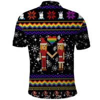 LGBT Lesbians Christmas Polo Shirt Xmas Holiday Patterns - Wonder Print Shop