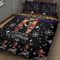LGBT Lesbians Christmas Quilt Bed Set Xmas Holiday Patterns - Wonder Print Shop