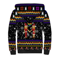 LGBT Lesbians Christmas Sherpa Hoodie Xmas Holiday Patterns - Wonder Print Shop