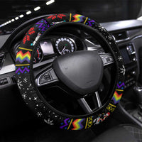LGBT Lesbians Christmas Steering Wheel Cover Xmas Holiday Patterns - Wonder Print Shop