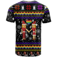 LGBT Lesbians Christmas T Shirt Xmas Holiday Patterns - Wonder Print Shop