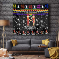 LGBT Lesbians Christmas Tapestry Xmas Holiday Patterns - Wonder Print Shop