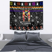 LGBT Lesbians Christmas Tapestry Xmas Holiday Patterns - Wonder Print Shop