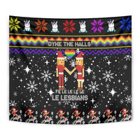 LGBT Lesbians Christmas Tapestry Xmas Holiday Patterns - Wonder Print Shop