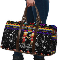 LGBT Lesbians Christmas Travel Bag Xmas Holiday Patterns - Wonder Print Shop