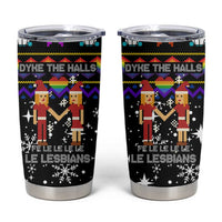 LGBT Lesbians Christmas Tumbler Cup Xmas Holiday Patterns - Wonder Print Shop
