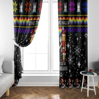 LGBT Lesbians Christmas Window Curtain Xmas Holiday Patterns - Wonder Print Shop