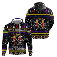 LGBT Lesbians Christmas Zip Hoodie Xmas Holiday Patterns - Wonder Print Shop