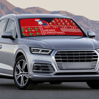 Louisiana Merry Christmas Auto Sun Shade Xmas Holiday Patterns - Wonder Print Shop