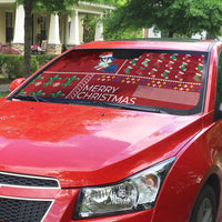 Louisiana Merry Christmas Auto Sun Shade Xmas Holiday Patterns - Wonder Print Shop