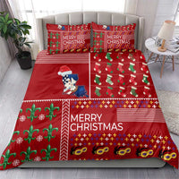 Louisiana Merry Christmas Bedding Set Xmas Holiday Patterns - Wonder Print Shop
