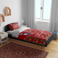 Louisiana Merry Christmas Bedding Set Xmas Holiday Patterns - Wonder Print Shop
