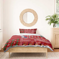 Louisiana Merry Christmas Bedding Set Xmas Holiday Patterns - Wonder Print Shop