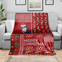 Louisiana Merry Christmas Blanket Xmas Holiday Patterns - Wonder Print Shop