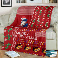 Louisiana Merry Christmas Blanket Xmas Holiday Patterns - Wonder Print Shop