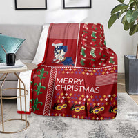 Louisiana Merry Christmas Blanket Xmas Holiday Patterns - Wonder Print Shop