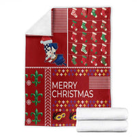 Louisiana Merry Christmas Blanket Xmas Holiday Patterns - Wonder Print Shop