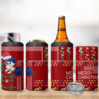Louisiana Merry Christmas 4 in 1 Can Cooler Tumbler Xmas Holiday Patterns - Wonder Print Shop