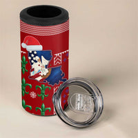 Louisiana Merry Christmas 4 in 1 Can Cooler Tumbler Xmas Holiday Patterns - Wonder Print Shop