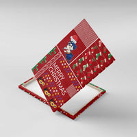 Louisiana Merry Christmas Canvas Wall Art Xmas Holiday Patterns - Wonder Print Shop