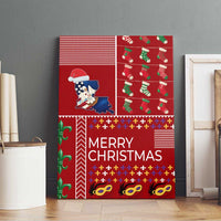 Louisiana Merry Christmas Canvas Wall Art Xmas Holiday Patterns - Wonder Print Shop