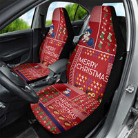Louisiana Merry Christmas Car Seat Cover Xmas Holiday Patterns - Wonder Print Shop