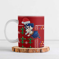 Louisiana Merry Christmas Ceramic Mug Xmas Holiday Patterns - Wonder Print Shop