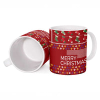 Louisiana Merry Christmas Ceramic Mug Xmas Holiday Patterns - Wonder Print Shop
