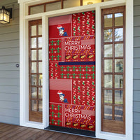 Louisiana Merry Christmas Door Cover Xmas Holiday Patterns - Wonder Print Shop