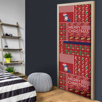 Louisiana Merry Christmas Door Cover Xmas Holiday Patterns - Wonder Print Shop